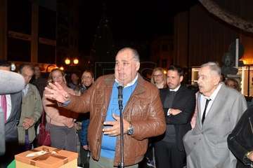 Encendido de la decoración navideña e inauguración del belén canario de Los Llanos  (Foto Francisco Javier Santana)